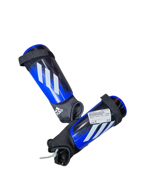 Vist Large View of Product Image Which is Used Adidas Soccer Shin Guards Junior Royal Blue MD