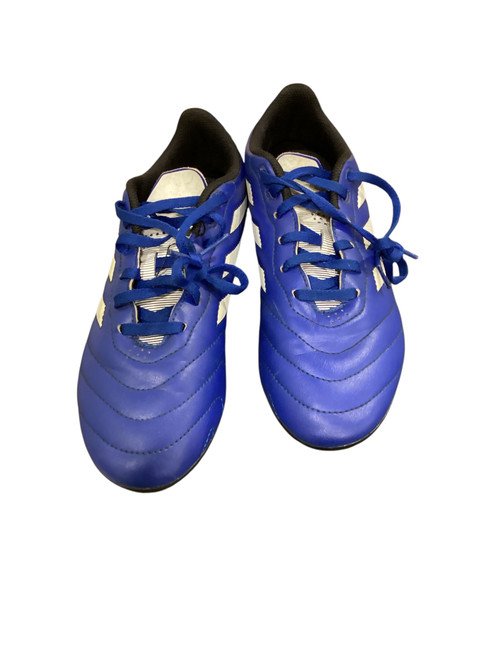 Vist Large View of Product Image Which is Used Adidas Soccer Cleats Royal Blue Senior 5.5