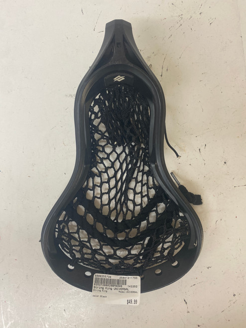 Vist Large View of Product Image Which is Used String King UNIVERSAL Mens Lacrosse Head Black