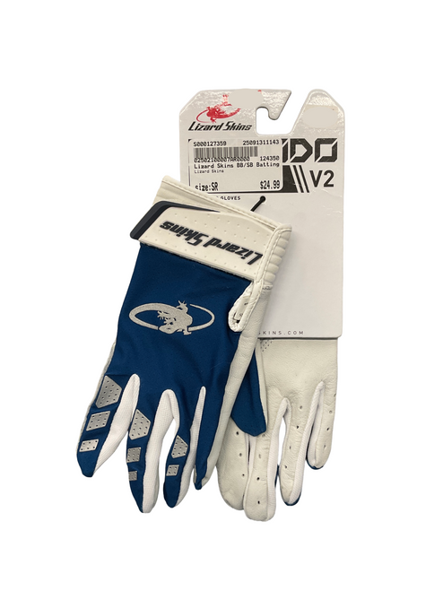 Vist Large View of Product Image Which is Used Lizard Skins BB/SB Batting Gloves None Senior