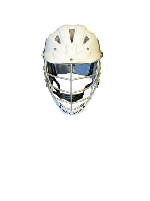 Vist Large View of Product Image Which is Used Cascade CASCADE LACROSSE HELMET WHITE Lacrosse Helmet White Fits all