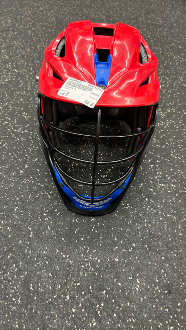 Vist Large View of Product Image Which is Used Cascade S Lacrosse Helmet Red One Size
