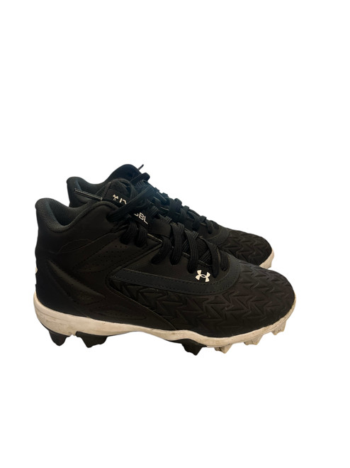 Vist Large View of Product Image Which is Used Under Armour SPOTLIGHT BB/SB Cleats Black Junior 04