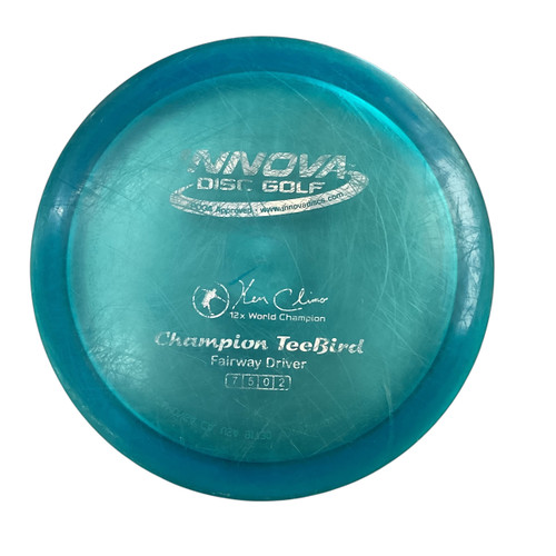 Vist Large View of Product Image Which is Used Innova CHAMPION TEEBIRD Disc Golf Driver Teal