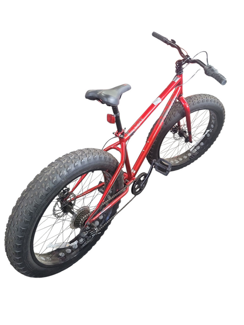 Vist Large View of Product Image Which is Used Mongoose HITCH FAT TIRE Mountain Bike Mens Red 43-47cm - 17-18" - MD Frame