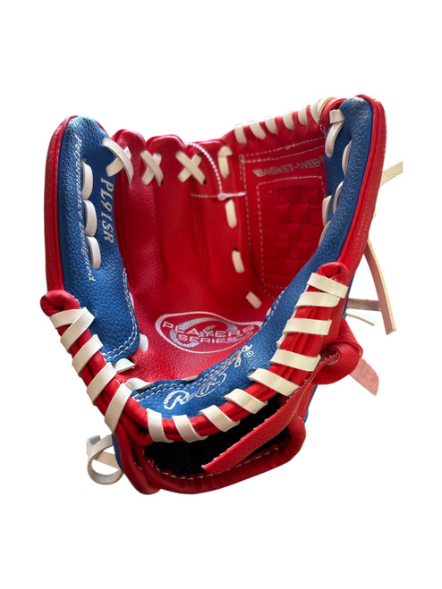 Vist Large View of Product Image Which is Used Rawlings PLAYERS BB/SB Glove T-ball Red 9"
