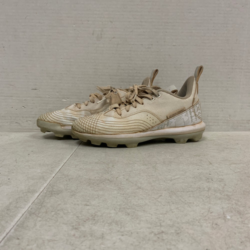 Vist Large View of Product Image Which is Used Under Armour NUMBER THREE BB/SB Cleats White Junior 03.5