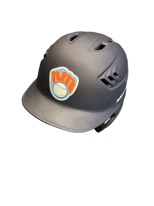 Vist Large View of Product Image Which is Used Rawlings NAVY HELMET Batting Helmet No Mask Navy Blue SM