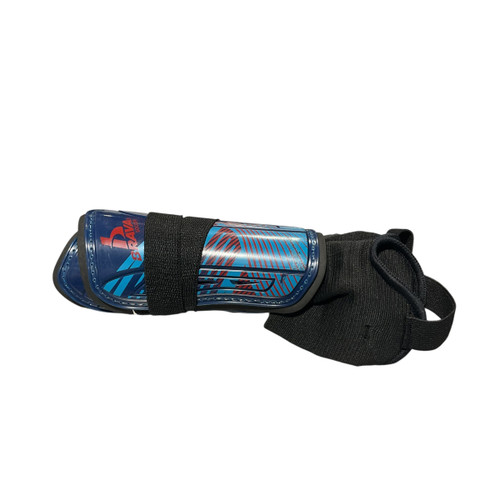 Vist Large View of Product Image Which is Used Brava Soccer Shin Guards Junior Royal Blue XS