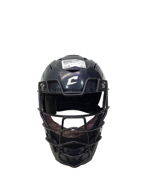 Vist Large View of Product Image Which is Used Champro AIRTECH Lacrosse Helmet Navy Blue One Size