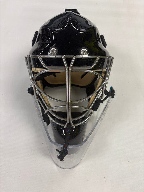 Vist Large View of Product Image Which is Used OTNY GOALIE HELMET Senior Goalie Helmet/Mask Black LG