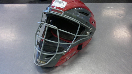 Vist Large View of Product Image Which is Used All Star Catchers Helmet w/Mask Red LG