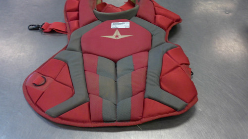 Vist Large View of Product Image Which is Used All Star CHEST Catchers Chest Protector Red Adult