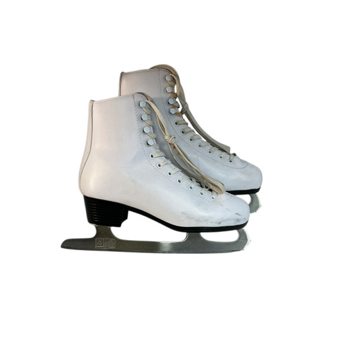 Vist Large View of Product Image Which is Used American Athletic WomensFigure Skate White Senior 6