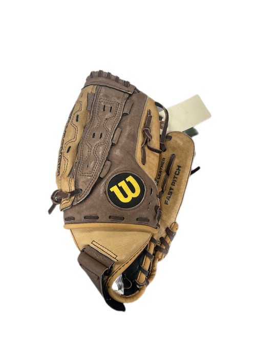 Vist Large View of Product Image Which is Used Wilson A440 TAR 115 BB/SB Glove RH Throw Tan And Black 11 1/2"