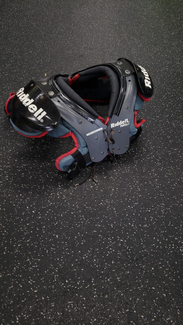 Vist Large View of Product Image Which is Used Riddell PURSUIT FB Shoulder Pads Grey MD