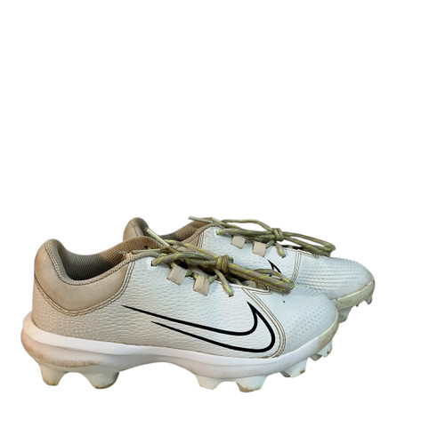 Vist Large View of Product Image Which is Used Nike SOFTBAL CLEAT BB/SB Cleats White Youth 08.0