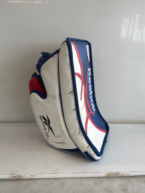 Vist Large View of Product Image Which is Used Reebok REVOKE PZ Senior Goalie Blocker Royal Blue