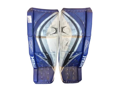 Vist Large View of Product Image Which is Used Itech GP RX5 Goalie Leg Pads Senior Navy Blue 38"