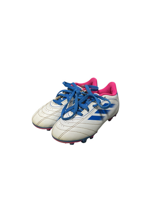 Vist Large View of Product Image Which is Used Adidas Soccer Cleats White Youth 11.0