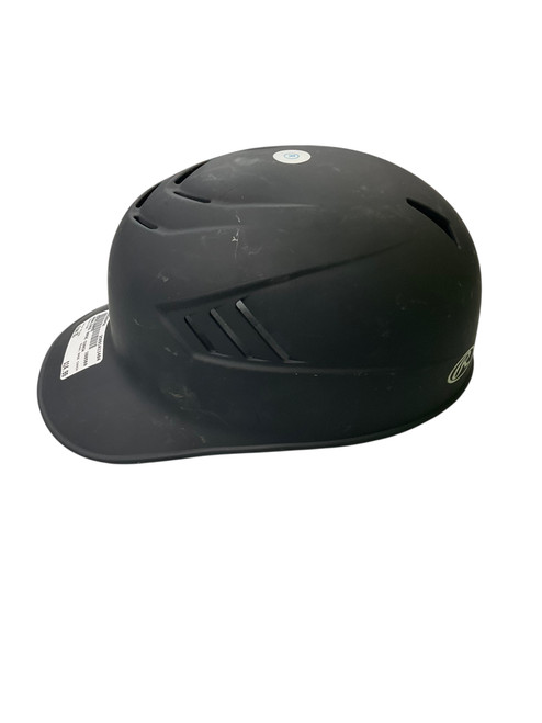 Vist Large View of Product Image Which is Used Rawlings BASE COACH Batting Helmet No Mask Black One Size
