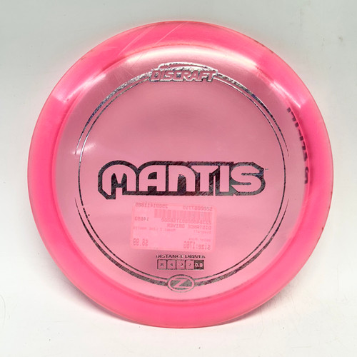 Vist Large View of Product Image Which is Used Discraft Z LINE MANTIS Disc Golf Driver Pink 176g