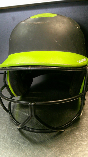 Vist Large View of Product Image Which is Used BoomBah BBH2-SR Batting Helmet w/Mask Black MD