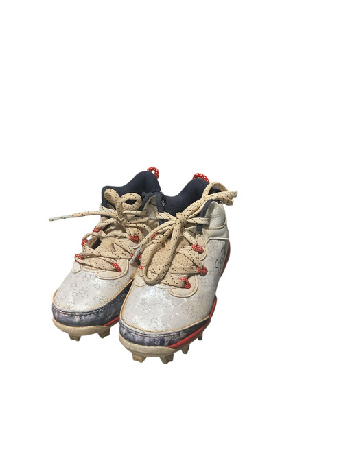 Vist Large View of Product Image Which is Used Under Armour BH BB/SB Cleats White Youth 10.0