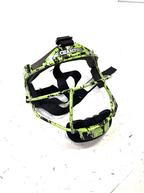 Vist Large View of Product Image Which is Used Champro FIELDERS MASK BB/SB Fielders Mask Neon Green One Size