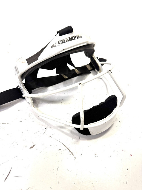 Vist Large View of Product Image Which is Used Champro FIELDERS MASK BB/SB Fielders Mask White One Size