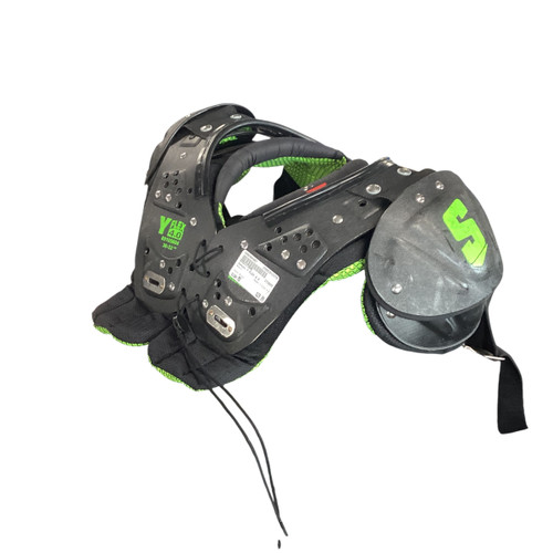 Vist Large View of Product Image Which is Used Schutt Y FLEX 4.0 FB Shoulder Pads Black MD