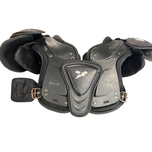 Vist Large View of Product Image Which is Used Xenith FLYTE FB Shoulder Pads Black MD