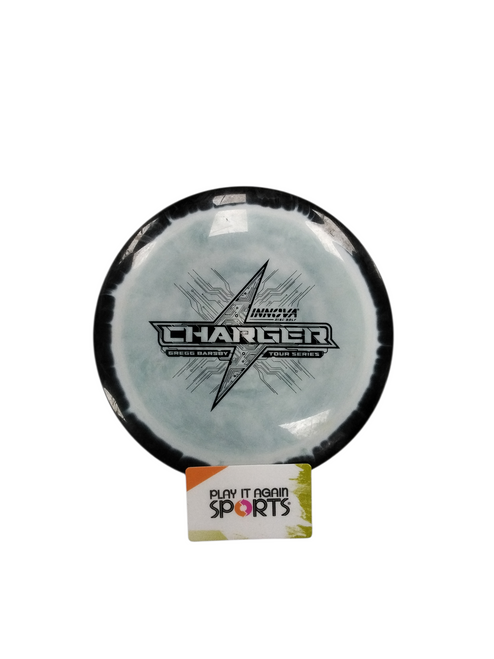 Vist Large View of Product Image Which is Used Innova G. BARSBY CHARGER Disc Golf Driver Grey