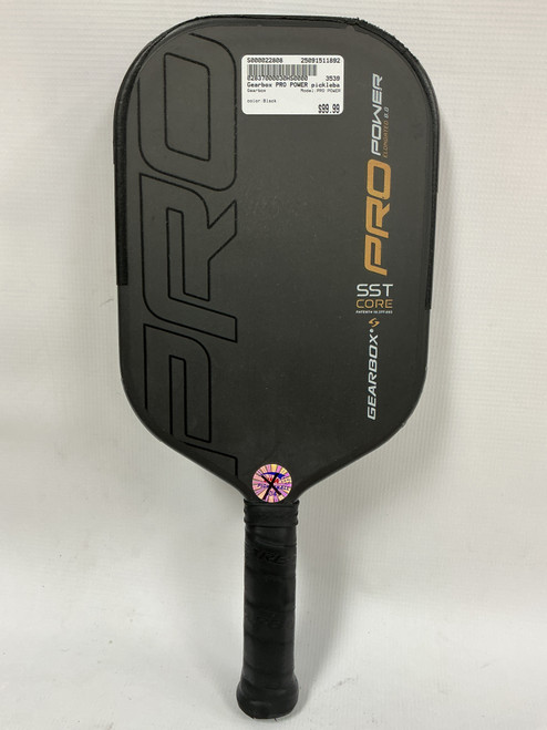 Vist Large View of Product Image Which is Used Gearbox PRO POWER Pickleball Racquet Black