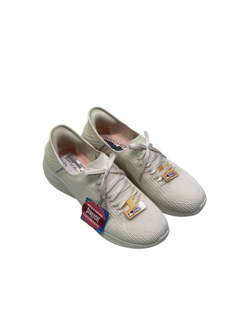 Vist Large View of Product Image Which is Used SKECHERS SLIP INS Running/X-Train Shoes W Beige Senior 10