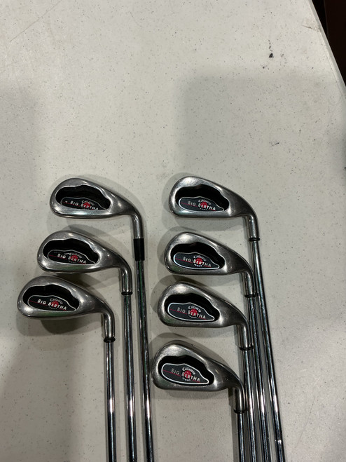 Vist Large View of Product Image Which is Used Callaway BIG BERTHA 2002 Mens Iron Set RH 4I-PW