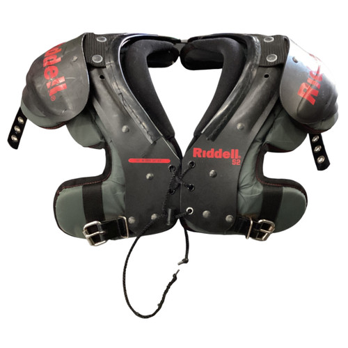 Vist Large View of Product Image Which is Used Riddell S2 FB Shoulder Pads Navy Blue MD