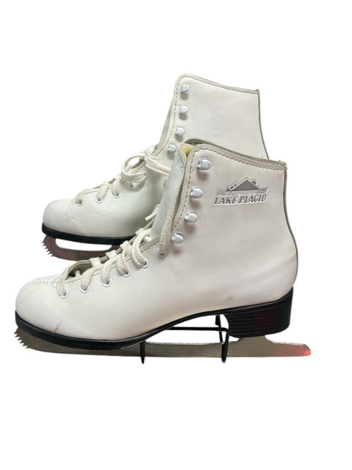 Vist Large View of Product Image Which is Used Lake Placid WHITE SZ 7 WomensFigure Skate White Senior 7