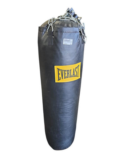 Vist Large View of Product Image Which is Used Everlast 100 LB HEAVY BAG Boxing Heavy Bag Black 100 lb