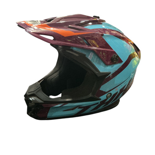Vist Large View of Product Image Which is Used Thule THH T710 MOTO CROSS HELMET Bike Helmet Maroon SM