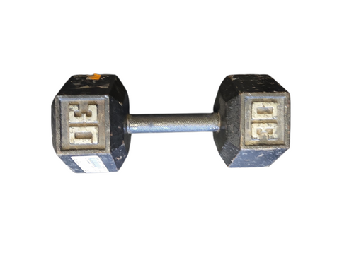 Vist Large View of Product Image Which is Used Hex Dumbbell (Each) 30 lb
