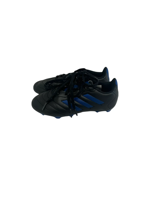 Vist Large View of Product Image Which is Used Adidas Goletto Jr 1 Soccer Cleats Black And Navy Blue 