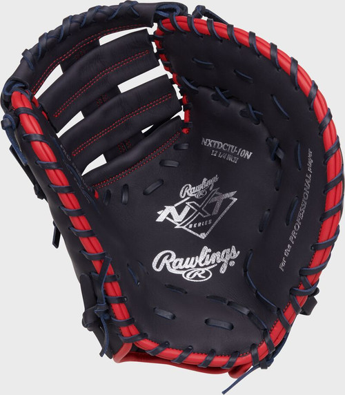 Vist Large View of Product Image Which is New NXT SERIES 12.25" FIRST BASE NVY/RD RHT