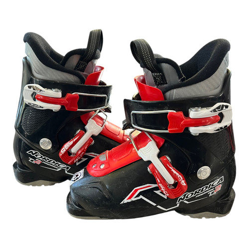 Vist Large View of Product Image Which is Used Nordica FIRE ARROW T2 Boys DH Ski Boot Black And Red 195 MP - Y13