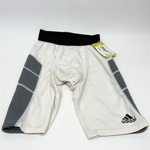 Vist Large View of Product Image Which is Used Adidas CLIMALITE SLIDING SHORTS Other Clothing Grey And White SM