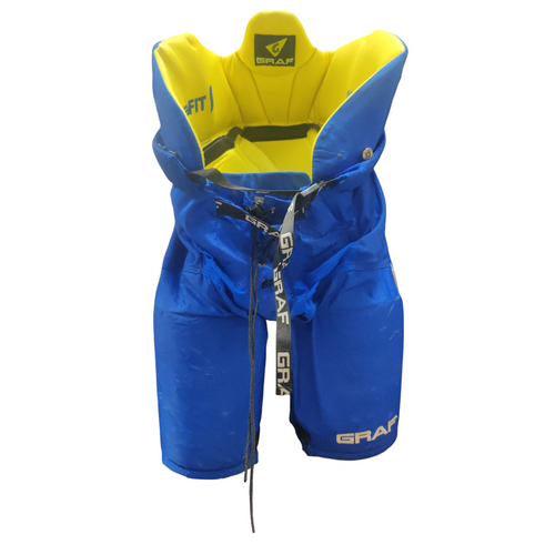 Vist Large View of Product Image Which is Used Graf 500 Senior Hockey Pant Royal Blue Medium