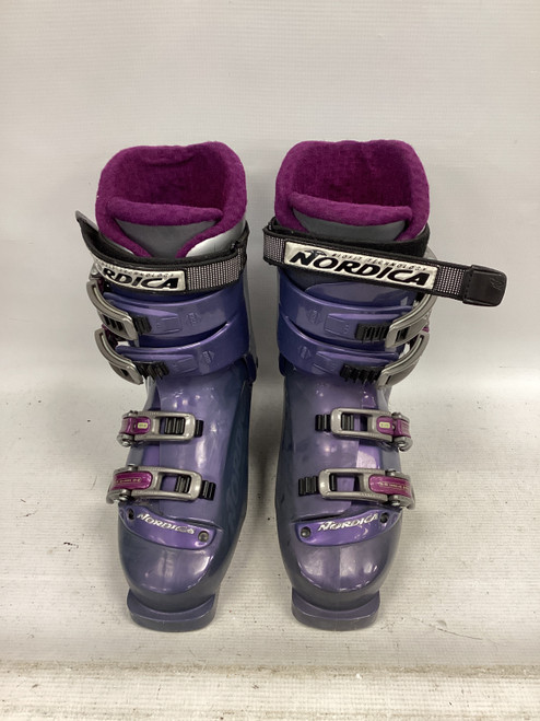 Vist Large View of Product Image Which is Used Nordica GP 05 Womens DH Ski Boot Purple 260 MP - M08 - W09