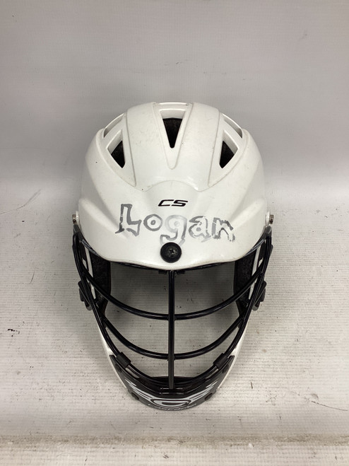 Vist Large View of Product Image Which is Used Cascade CS Lacrosse Helmet White One Size