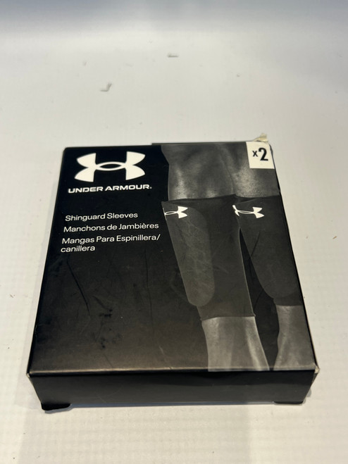 Vist Large View of Product Image Which is Used Under Armour Soccer Shin Guards Youth Black SM