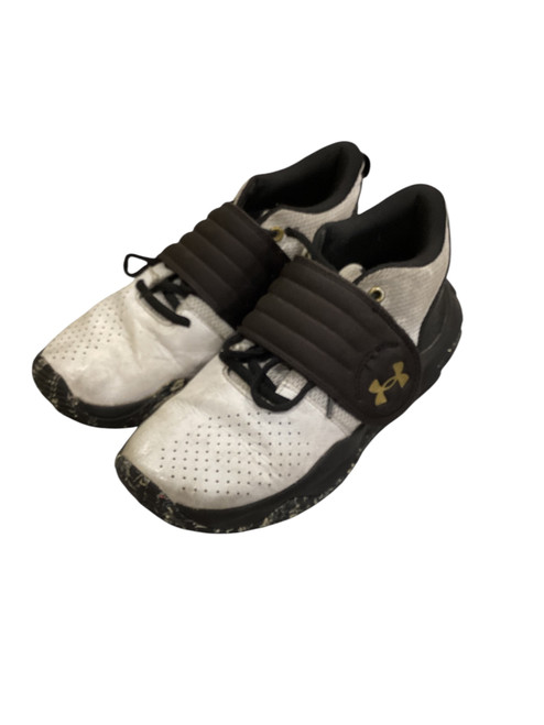 Vist Large View of Product Image Which is Used Under Armour Basketball Shoes M White Youth 06.0
